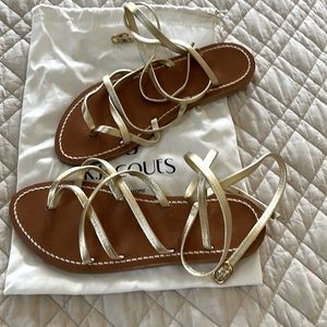 K Jaqués ankle wrap sandals - European size 39 (8 US).